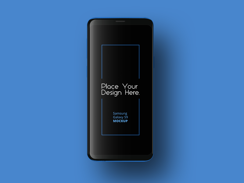 Free Samsung Galaxy S9 Empty Screen Mockup