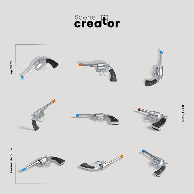 Free Scene Creator Carnival Fake Gun Psd