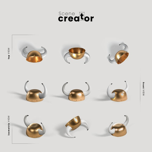 Free Scene Creator Carnival Golden Hat Psd