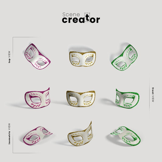 Free Scene Creator Carnival Mask Psd