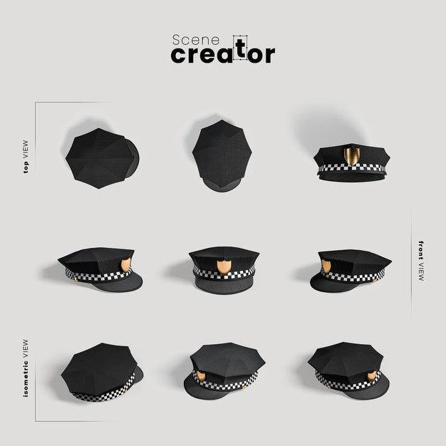 Free Scene Creator Carnival Policeman Hat Psd