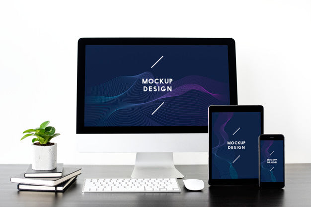 Free Set Of Digital Devices Screen Mockup Psd