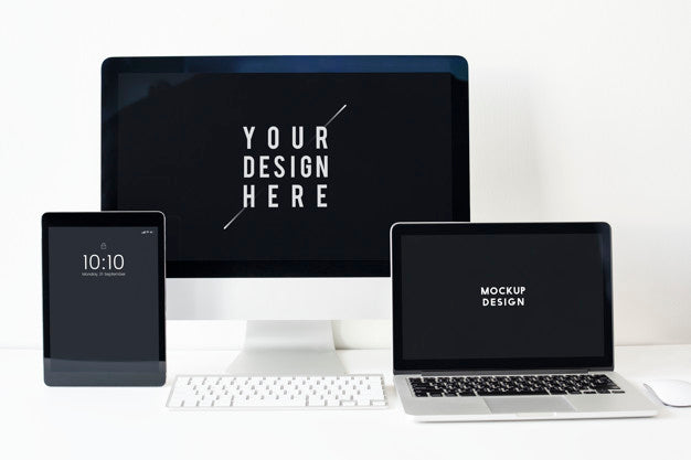 Free Set Of Digital Devices Screen Mockup Psd