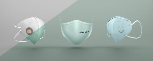 Free Set Of Face Masks Mock-Up Psd