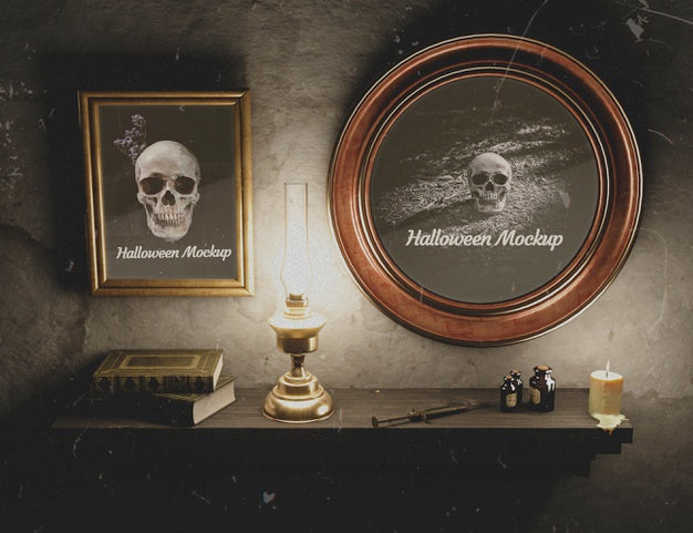 Free Set Of Frames Halloween Black Atmosphere Psd