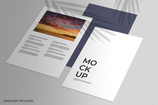 Free Set Of Three Sheets Mockup Psd