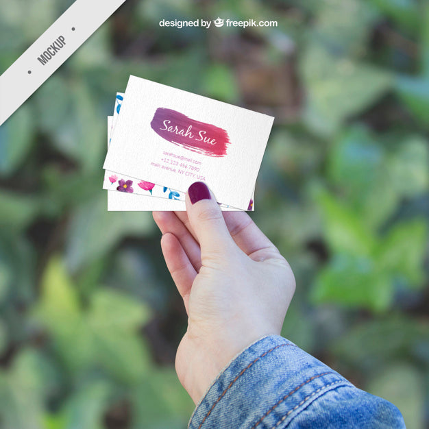Free Several Creative Corporative Card Mockups Psd