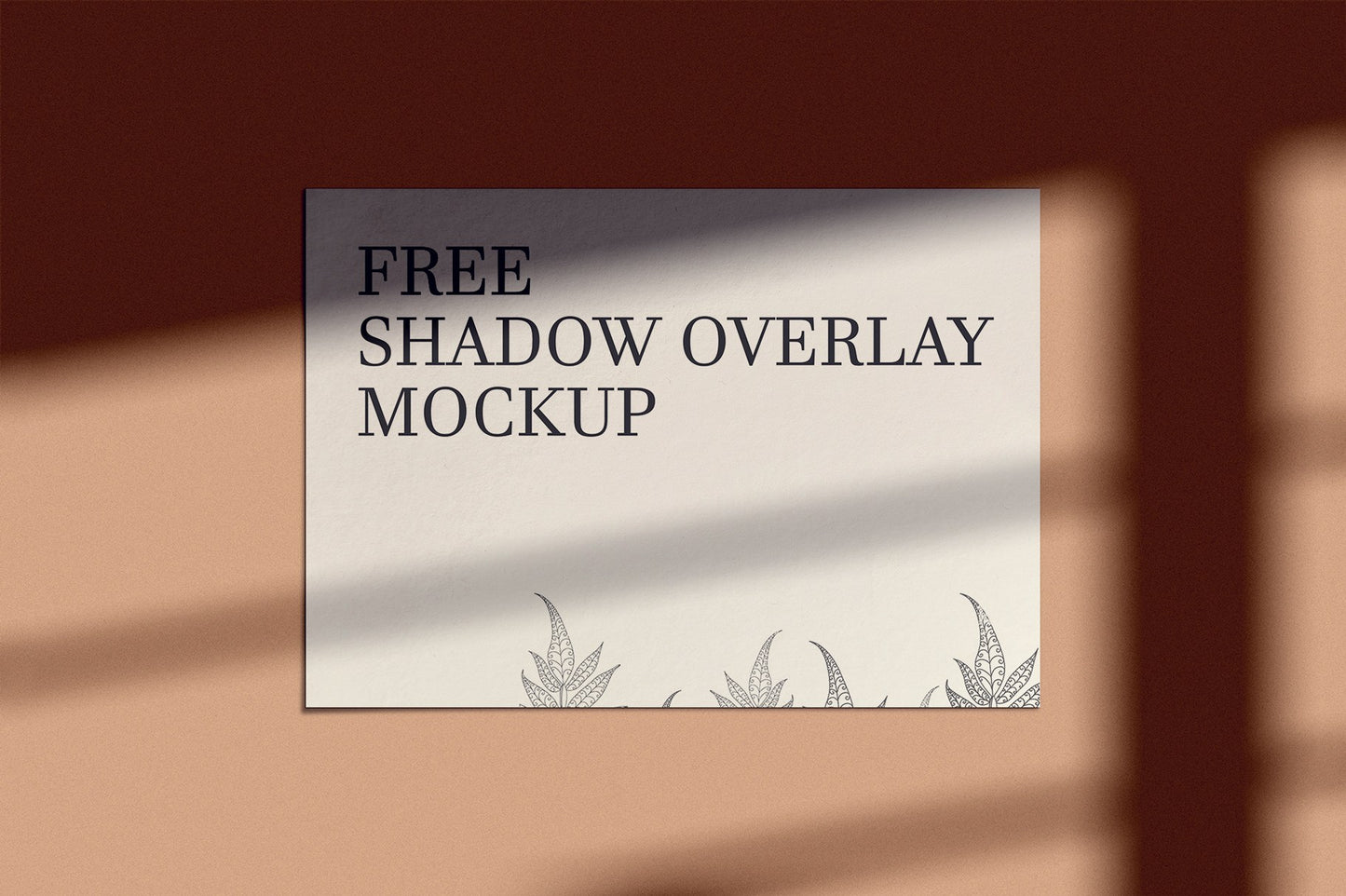 Free Shadow Overlay PSD Mockup
