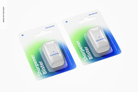 Free Sharpener Blisters Mockup Psd