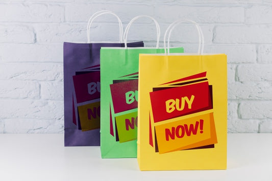 Free Shopping Bag Mockup In Different Colors Psd