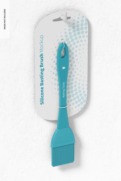 Free Silicone Basting Brush Hanging On Wall Mockup Psd