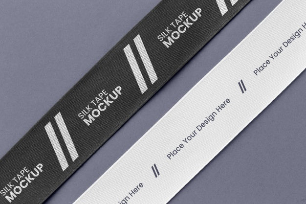 Free Silk Tape Design Mockup Psd