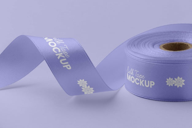 Free Silk Tape Design Mockup Psd