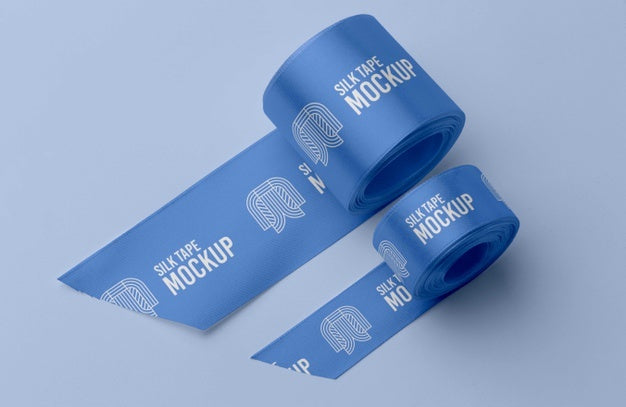 Free Silk Tape Design Mockup Psd