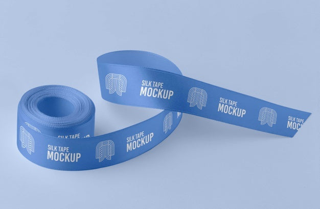 Free Silk Tape Design Mockup Psd