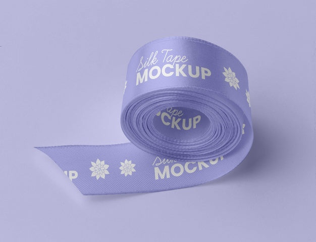 Free Silk Tape Design Mockup Psd