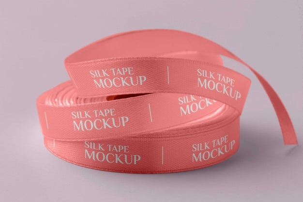 Free Silk Tape Design Mockup Psd