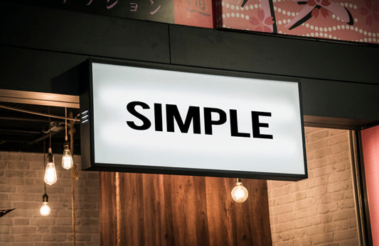 Free Simple Billboard Mockup Psd