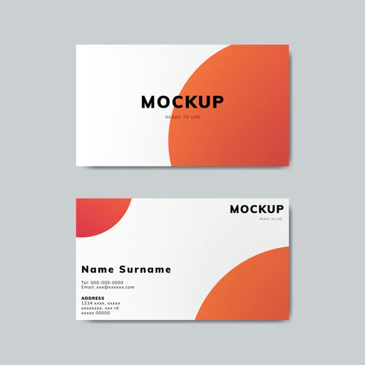 Free Simple Business Card Design Mockup Psd