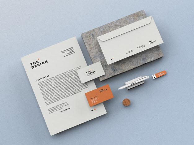 Free Simple Stationery Mockup Psd