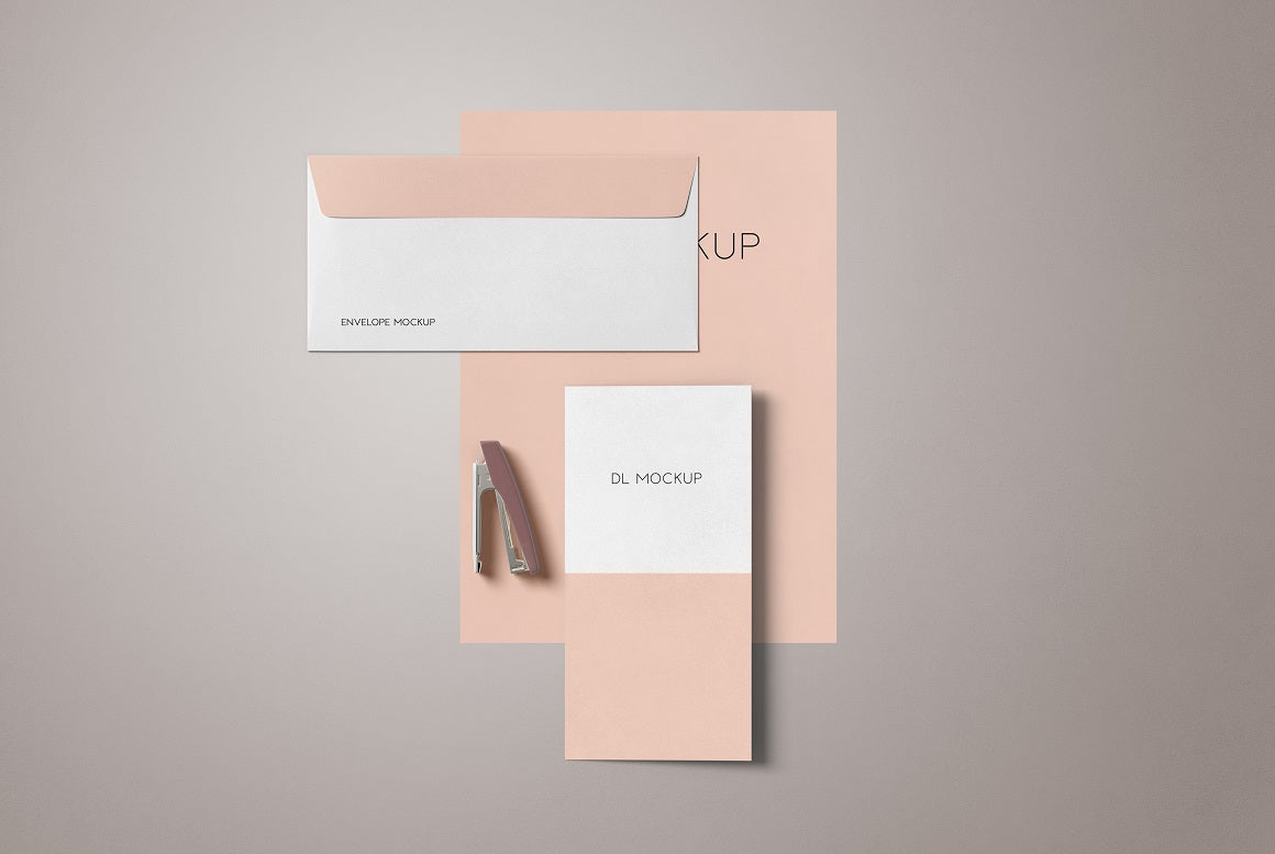 Free Simple Stationery Mockup