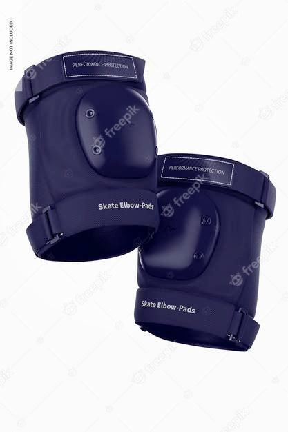 Free Skate Elbow-Pads Mockup, Floating Psd