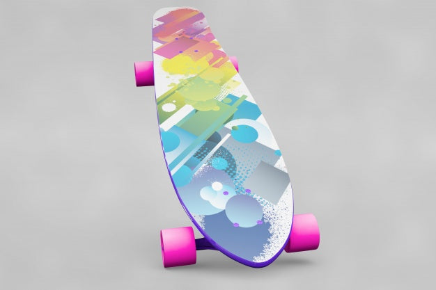 Free Skateboard Mockup Psd