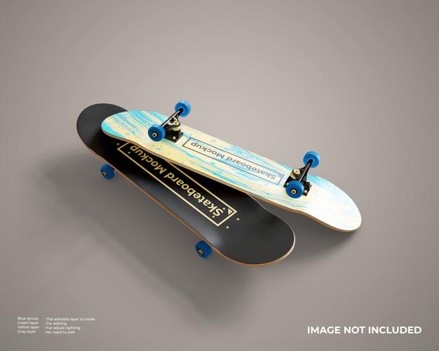 Free Skateboards Mockup Psd