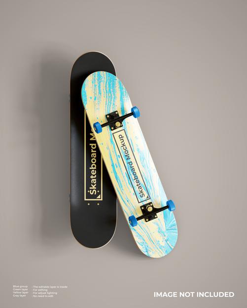 Free Skateboards Mockup Psd