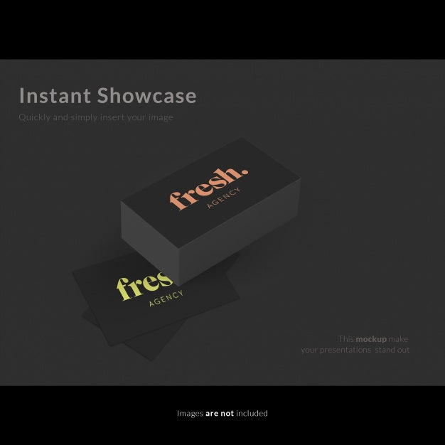 Free Slacked Business Card Mock Up Psd