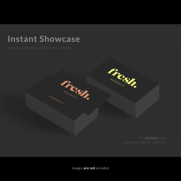 Free Slacked Business Card Mock Up Psd