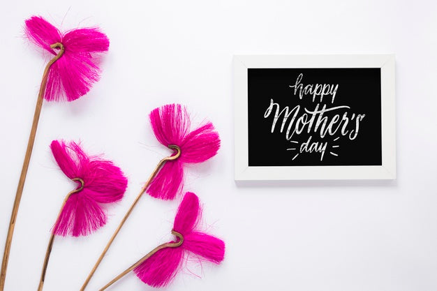 Free Slate Mockup With Mothers Day Concept Psd