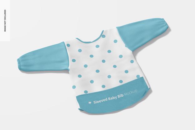 Free Sleeved Baby Bib Mockup Psd