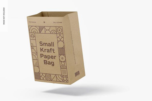 Free Small Kraft Paper Bags Mockup Psd