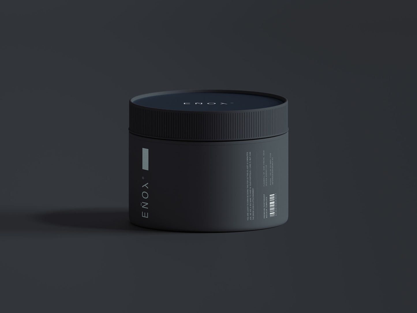 Free Small Plastic Jar Mockup