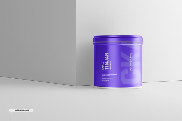 Free Small Tin Jar Packaging Mockup Psd