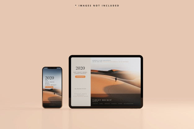 Free Smart Phone And Tablet Mockup Psd
