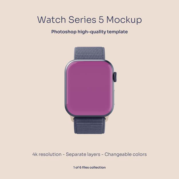 Free Smart Watch Mockup Psd