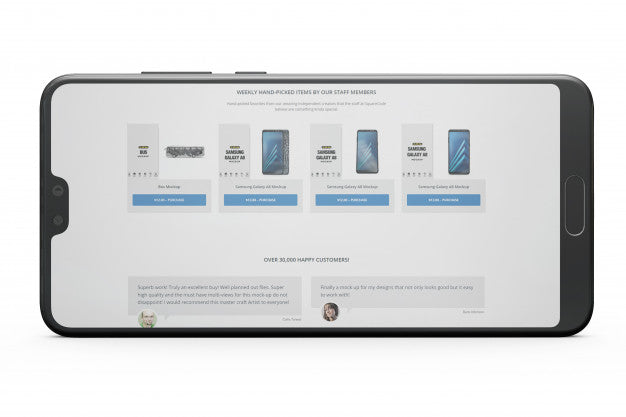 Free Smartphone Display Mockup Psd