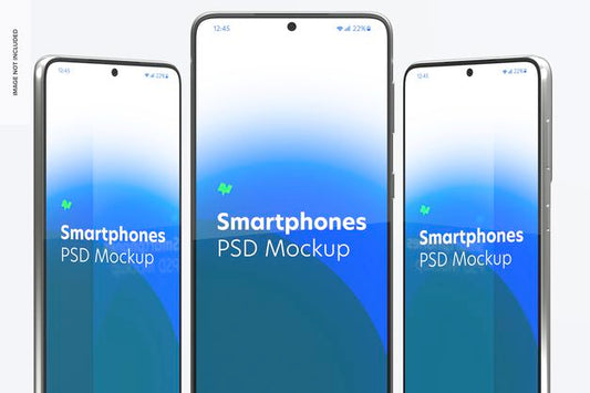 Free Smartphone Mockup, Close Up Psd