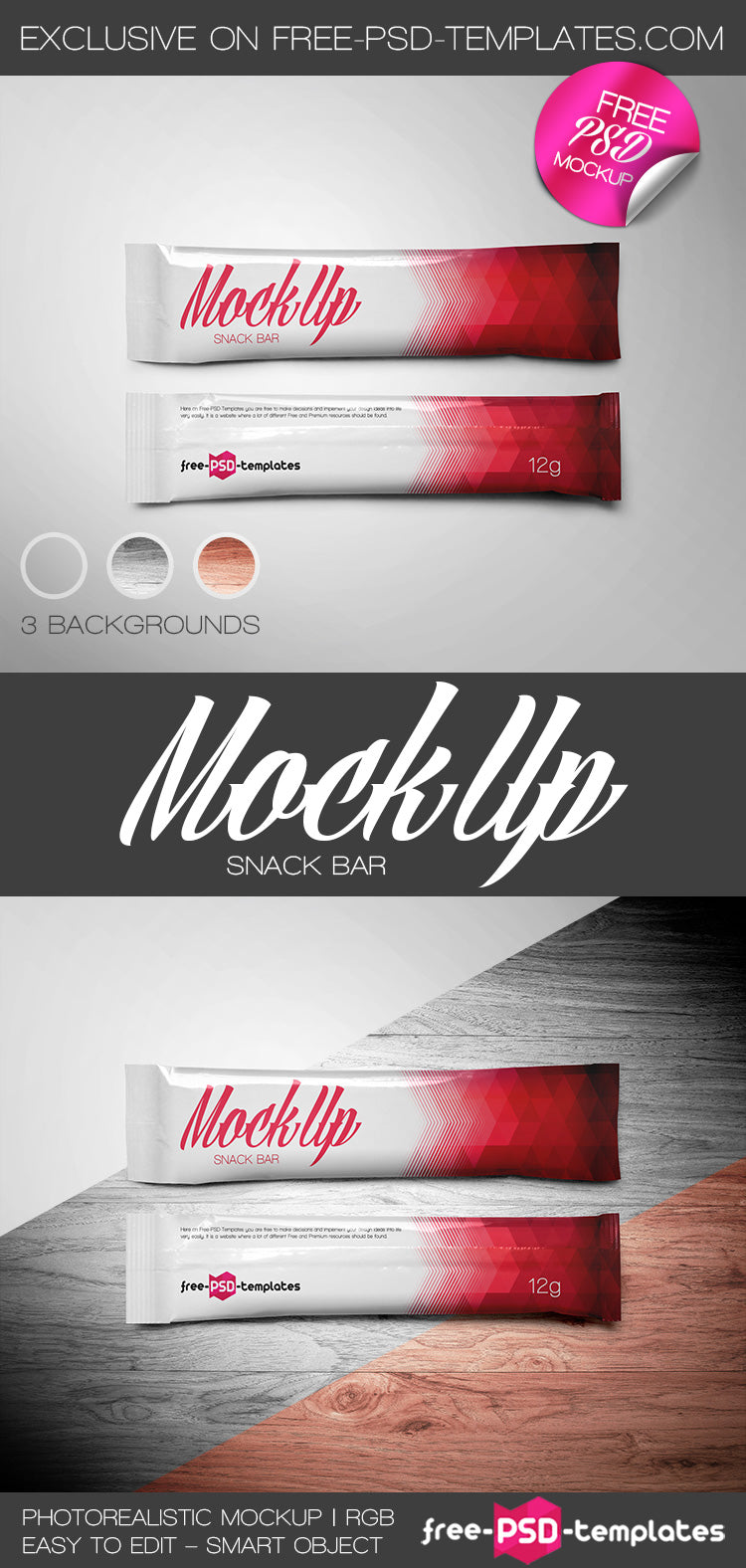 Free Snack Bar Mock-Up In Psd