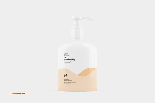 Free Soap Bottle Packaging Mockup Psd