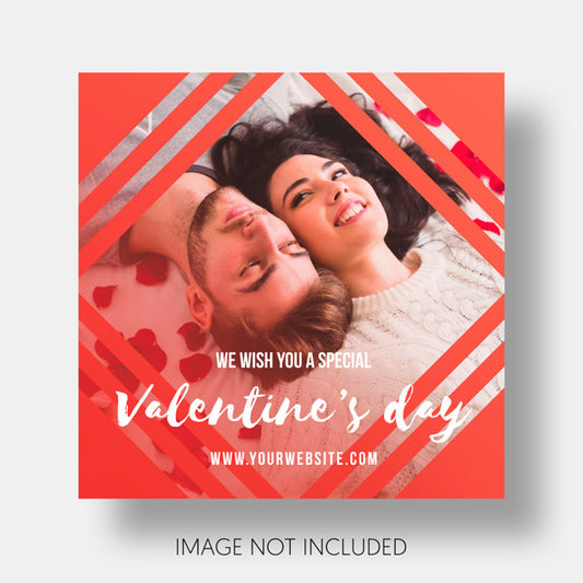 Free Social Template Happy Valentine'S Day Psd