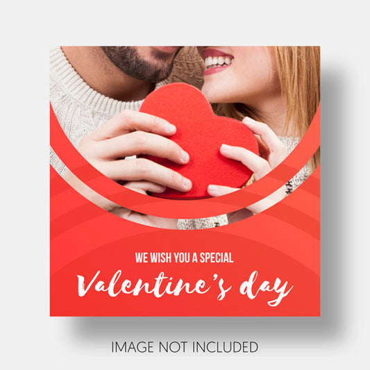 Free Social Template Happy Valentine'S Day Psd