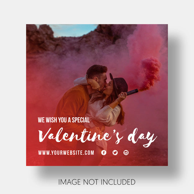 Free Social Template Happy Valentine'S Day Psd