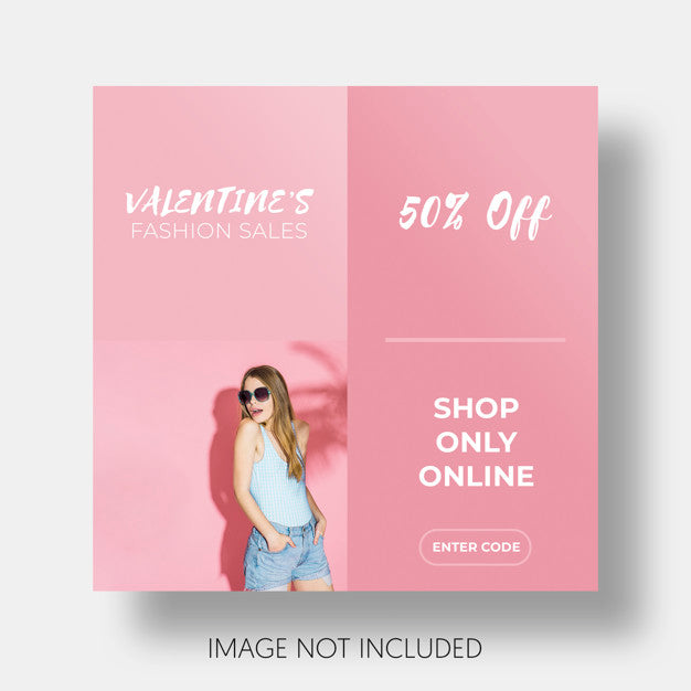 Free Social Template Sales Valentine'S Day Psd