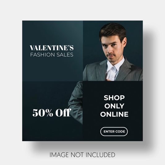 Free Social Template Sales Valentine'S Day Psd