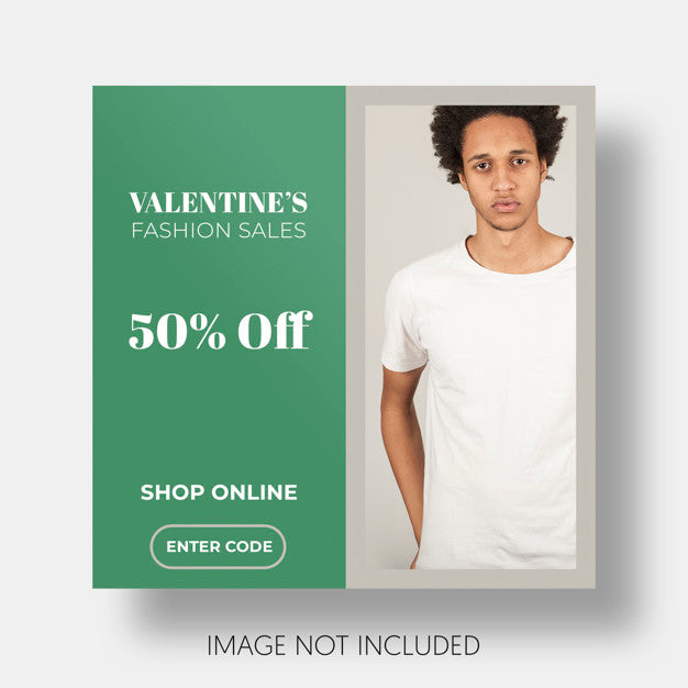 Free Social Template Sales Valentine'S Day Psd