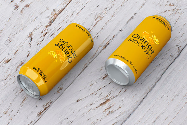 Free Soda Can Mockup Psd