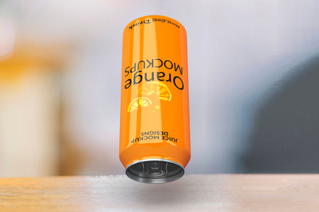 Free Soda Can Mockup Psd